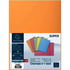 EXACOMPTA Chemise SUPER 250, A4, bulle
