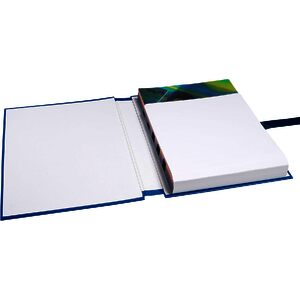 EXACOMPTA Chemise à dos extensible, A4, carton, bleu foncé