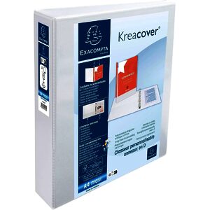 EXACOMPTA Classeur personnalisable Kreacover, A4 Maxi, blanc
