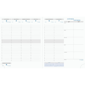 EXACOMPTA Agenda de bureau 'Horizons 22', 2026, assorti