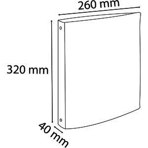 EXACOMPTA Classeur rembordé PP, A4, 4 anneaux, rose
