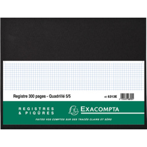 EXACOMPTA Piqûre quadrillé 5x5, 280 x 380 mm horizontal
