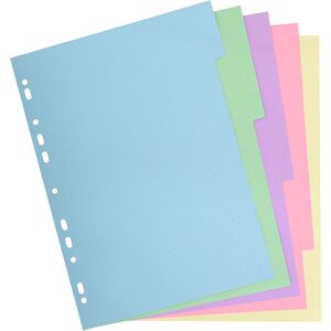 EXACOMPTA Intercalaires en carton, A4, 5 touches