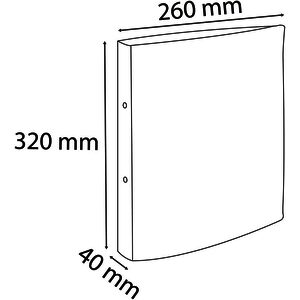 EXACOMPTA Classeur à anneaux Eterneco, A4, 2 anneaux,naturel
