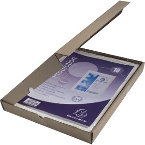 EXACOMPTA Pochette adhésive, A4, cristal transparent