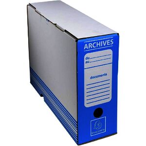 EXACOMPTA Boîtes archive, (L)100 mm, bleu