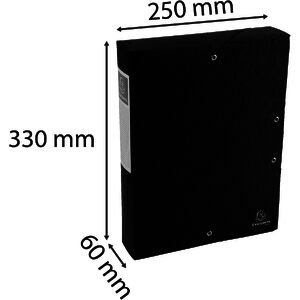 EXACOMPTA Boîte de classement Scotten, carte lustrée, noir