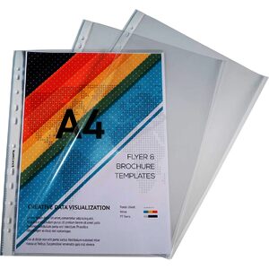 EXACOMPTA Pochette perforée, A4, PP, transparent