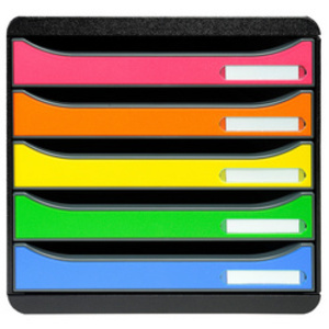 EXACOMPTA Module de classement BIG-BOX PLUS, 5 tiroirs,