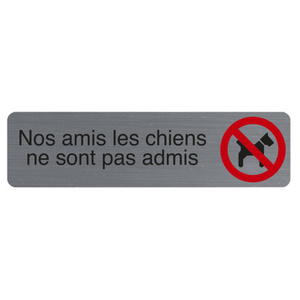 EXACOMPTA Plaque de signalisation 'Nos amis les chiens'