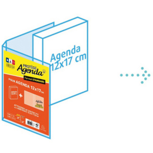 EXACOMPTA Protège-agenda STANDARD, en PVC, translucide