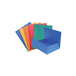 EXACOMPTA Chemise simple 3 rabats, A4, carton, assorti