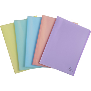 EXACOMPTA Protège-documents Chromaline Pastel, 50 pochettes