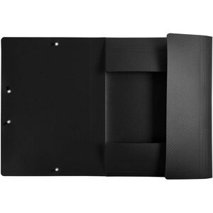 EXACOMPTA Chemise à élastiques Opaque, PP, A4, noir