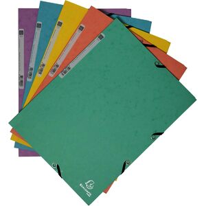 EXACOMPTA Chemise à élastiques Aquarel, A4, carton, assorti