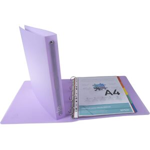 EXACOMPTA Classeur à anneaux Chromaline, 4 anneaux, assorti