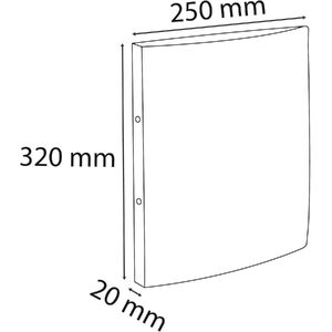 EXACOMPTA Classeur carton, 2 anneaux, A4, assorti