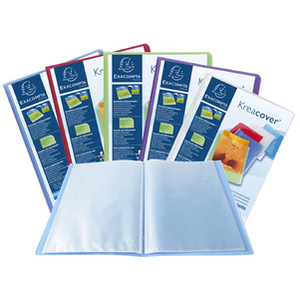 EXACOMPTA Protège-documents, A4, PP, 100 pochettes, assorti