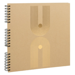 EXACOMPTA Album photo à spirale Graphik, 320 x 320 mm, kraft