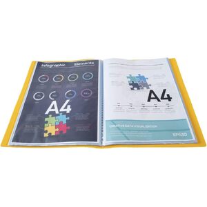 EXACOMPTA Protège-documents, A4, PP, 60 pochettes, jaune