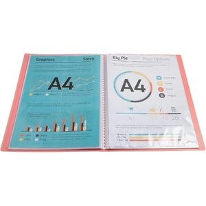 EXACOMPTA Protège-documents, A4, PP, 20 pochettes, assorti