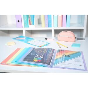 EXACOMPTA Protège-documents Chromaline 20 pochettes, assorti