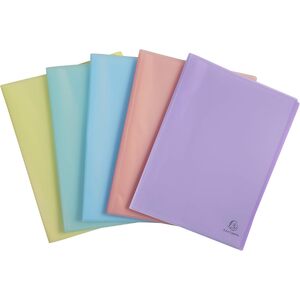 EXACOMPTA Protège-documents Chromaline 20 pochettes, assorti