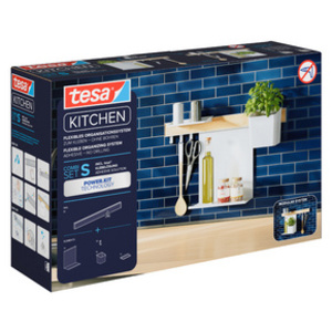 tesa KITCHEN Kit combi S, 6 pièces, blanc