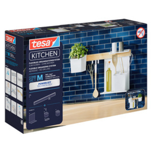 tesa KITCHEN Kit combi M, 7 pièces, blanc