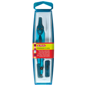 herlitz Boîte de compas 2 pièces, assorti