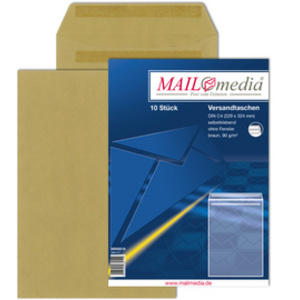 MAILmedia Pochette d'expedition, B4, kraft marron