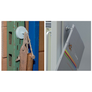 MAUL Crochet magnétique, diamètre: 47 mm, blanc