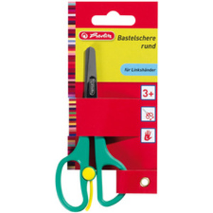 herlitz Ciseaux de bricolage, avec aide de découpage, rond