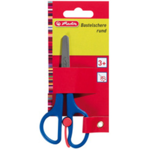 herlitz Ciseaux de bricolage, avec aide de découpage, rond