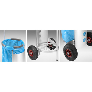 dm-folien Sac poubelle, bleu, 120 litres, LDPE, 36 microns