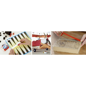 tesa Ruban adhésif toilé, 19 mm x 50 m, jaune