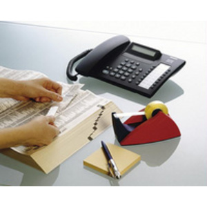 tesa Dévidoir de bureau Easy Cut, non équipé, rouge / bleu