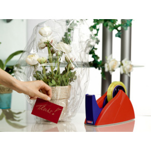 tesa Dévidoir de bureau Easy Cut Professional, rouge / bleu