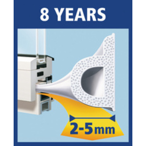 tesa Moll CLASSIC Calfeutrage caoutchouc Profil P, marron