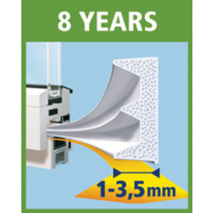 tesa MOLL CLASSIC Calfeutrage caoutchouc Profil E, marron