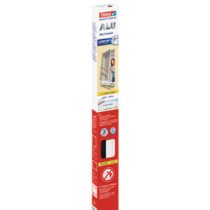 tesa Grille anti-mouche ALU COMFORT fenêtre, 1,40 m x 1,50 m