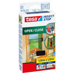 tesa Moustiquaire pour fenêtre OPEN/CLOSE, 1,3 x 1,5 m