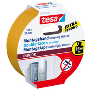tesa Powerband Adhésif de montage INDOOR, 19 mm x 1,5 m
