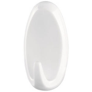 tesa Powerstrips Crochet adhésif LARGE, oval, blanc