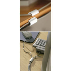 tesa Powerstrips Fixation adhésive pour câble, blanc