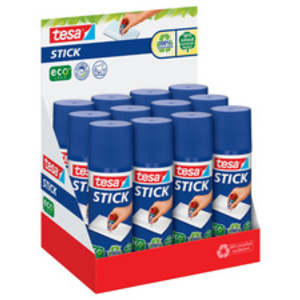 tesa ecoLogo Stick Bâton de colle, 40 g, présentoir comptoir