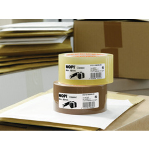 NOPI Ruban adhésif d'emballage en PP, 50 mm x 66 m
