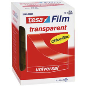 tesa Film Ruban adhésif, 12 mm x 10 m, transparent