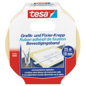 tesa Ruban adhésif de masquage, 19 mm x 10 m