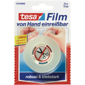 tesa Film Ruban adhésif, déchirable à main, transparent